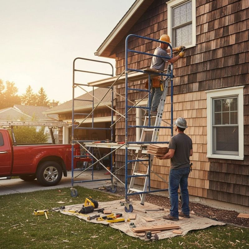 Shingle Siding Installation